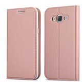 Cadorabo Samsung Galaxy GRAND PRIME v klasična rožnata zlata - Zaščitni ovitek z magnetnim zapiranjem, stoječo funkcijo in režo za kartice, (20563784) | Shoptok.si
