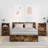  Noćni ormarići s ladicama 2 pcs Dimljeni hrast 40 x 30 x 467 cm Cijene