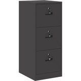 Kabinet za datoteke s ladicama Crna 44 x 50 x 106.5 cm | shoptok.hr