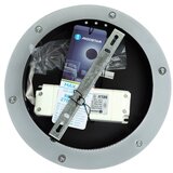 Aigostar led rgbw prigušiva zidna svetiljka mesh smart LED/12W/230V + daljinski upravljač, crna | Eponuda.com
