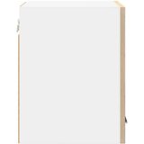 vidaXL Viseča omarica Riga Sonoma hrast in bela 30 x 31 x 40 cm | Shoptok.si