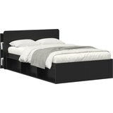  Glava kreveta s ormarićem s pohranom Crna 135 x 18,5 x 80 cm | Eponuda.com