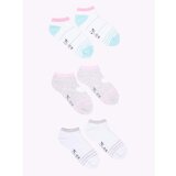 Yoclub čarape za devojčice Ankle Cotton Patterns Colours 3-pack SKS-0028G-AA30-002 Cene