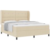 s opruga kutije s uzglavljem Krema 180 x 200 cm tkanina | shoptok.hr