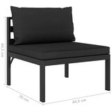  3-dijelna vrtna garnitura s jastucima aluminijska antracit | shoptok.hr