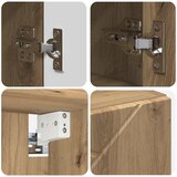  Ogledalo ormar Zidne s vratima Umjetnički hrast 80 x 17 x 55 cm | shoptok.hr