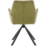 Hom`in naslanjač, kovina, tekstil zelena, črna | Shoptok.si