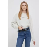 Calvin Klein Jeans Dukserica za žene, boja: bež, glatka