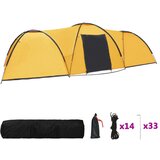 The Living Store Šotor za kampiranje iglu 650x240x190 cm za 8 oseb rumen - Šotor Za Kampiranje, (21487693) | Shoptok.si