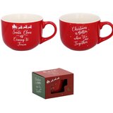 Molarem Home Porculanska šalica božićnog dizajna 490ml - Crvena | shoptok.hr