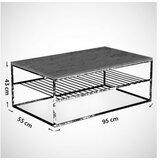 Hanah home Etna Klub sto, 95x43x55cm, Antracit | Eponuda.ba