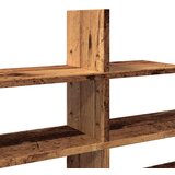 vidaXL Stenska polica starinski les 124,5x18x60,5 cm inženirski les | Shoptok.si