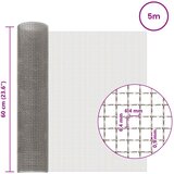 Mrežna tkanina 60 x 500 cm 3 Mesh Nehrđajući čelik 201 Srebrna | shoptok.hr