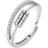 INF Antistresni prstan nastavljiv srebrni št Silver 18 mm, (21237953) Cene