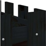 vidaXL Vrtna visoka greda z ograjico bela 150x50x50 cm trdna borovina | Shoptok.si