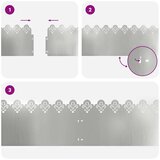  Rubnjaci za travnjak 10 pcs Srebrno 103 x 0 05 x 22 cm | shoptok.hr