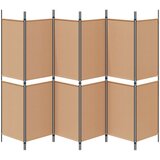  Razdjelnik prostora s 6 panela Bež 300 x 180 cm Tkanina | Eponuda.com