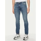 Just Cavalli Jeans hlače 75OAB5J0CDW73 Modra Slim Fit