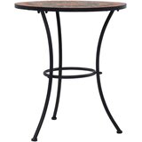 Bistro stolić s mozaikom narančasto- 60 cm keramički | shoptok.hr
