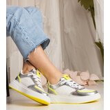 Gemre Silver women's sneakers with neon accent Zorra | shoptok.hr