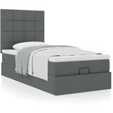 vidaXL otomanski okvir kreveta s madraca tamnosivi 80x200cm od tkanine | shoptok.hr