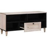 TV ormar Bjeli izbijeljeni 100 x 33 x 46 cm Čvrsto drvo manga | shoptok.hr
