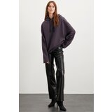 Grimelange Marylou Women's Oversize Fit Hooded Purple Sweatshir | shoptok.hr