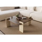  Konferencijski stočić PURO 90x90 cm orah/bež | Eponuda.com