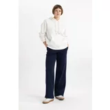 Defacto Straight Fit High Waist Thick Sweatpants