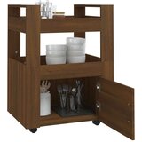  Kolica boja hrasta 60 x 45 x 80 cm konstruirano drvo | shoptok.hr