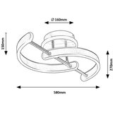 Rabalux Plafonska lampa Jarnelle LED 30W 2150lm 3000K 58x27cm | Eponuda.com