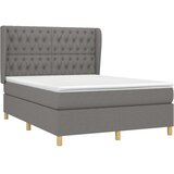  s oprugama i madracem tamnosivi 140x190 cm od tkanine | shoptok.hr