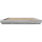  Okvir za krevet s LED svjetlima boja hrasta 200 x 200 cm drveni | shoptok.hr