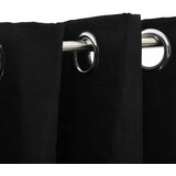  Zavjesa za zamračivanje s prstenima crna 290 x 245 cm | shoptok.hr