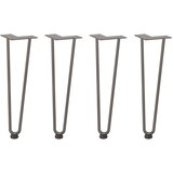 vidaXL noge za ukosnice za stolić za kavu 4 kom 42 cm puni čelik | shoptok.hr