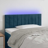  LED uzglavlje tamnoplavo 100x5x78/88 cm baršunasto | shoptok.hr