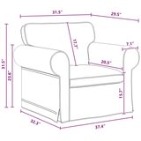 SOFA 2 pcs Tamno siva Metal | shoptok.hr