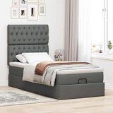 vidaXL otomanski okvir kreveta s madraca tamnosivi 80x200cm od tkanine | shoptok.hr