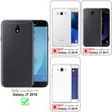 Cadorabo 3x Oklepna folija, združljiva z Samsung Galaxy J7 2018 - Zaščitna folija v visoka prosojnost - 3-pack Kaljeno zaščitno steklo za zaslone s trdoto 9H in združljivostjo s 3D dotikom, (20548941) | Shoptok.si