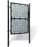 Crna jednokrilna ogradna vrata 100x200 cm | shoptok.hr