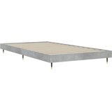  Okvir kreveta boja betona 90x200 cm od konstruiranog drva | shoptok.hr