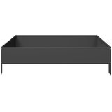  Povišena vrtna gredica crna 100 x 100 x 26 cm od čelika | shoptok.hr
