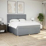  Krevet s oprugama i madracem svjetlosivi 180x200 cm od tkanine | shoptok.hr