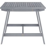 Maison Chic vrtna miza - vrtna jedilna miza siva 88x88x74 cm trden akacijev les, (21715437) | Shoptok.si