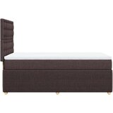 vidaXL Box spring postelja z vzmetnico temno rjava 100x200 cm blago, (21310196) | Shoptok.si