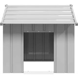 vidaXL Kućica za pse s krovom 85x107x81 cm pocinčani čelik | shoptok.hr