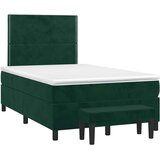 Box spring krevet s madracem tamnozeleni 100x200 cm baršunasti | Eponuda.com