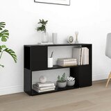 Ormarić za knjige crni 100 x 24 x 63 cm od konstruiranog drva | shoptok.hr