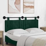  Držeće uzglavlje Zidne Tamnozelena 150 x 55 x 5 cm Baršun - Tamnozelena 140 cm bez LED | shoptok.hr