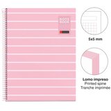  Kolegij blok Miquelrius A4 90g 80L spiralni kocke Between the lines Pink MR4512 | shoptok.hr